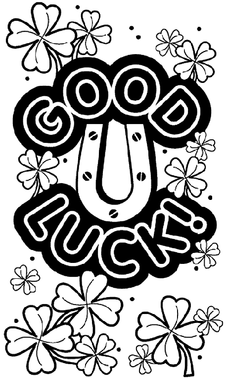 Good Luck Shamrocks Coloring Page | crayola.com