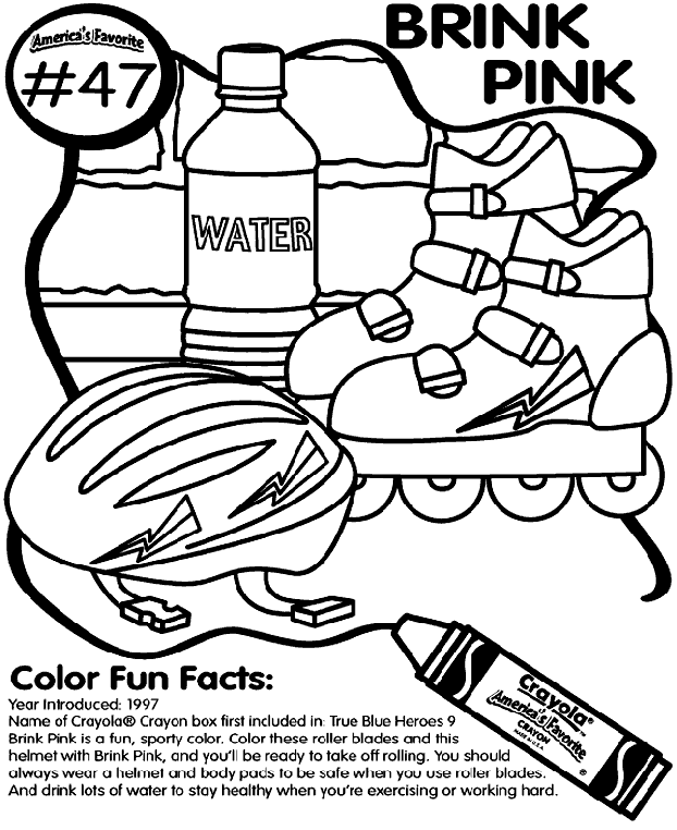 Download No.47 Brink Pink Coloring Page | crayola.com