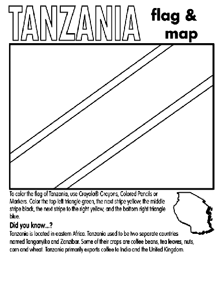 Tanzania Coloring Page | crayola.com
