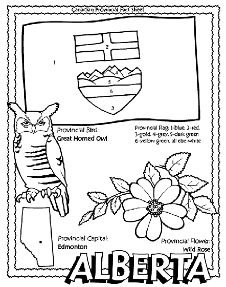 alberta coloring pages