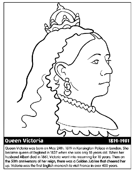 Download Queen Victoria Coloring Page | crayola.com
