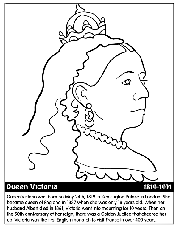 Queen Victoria Coloring Page | crayola.com