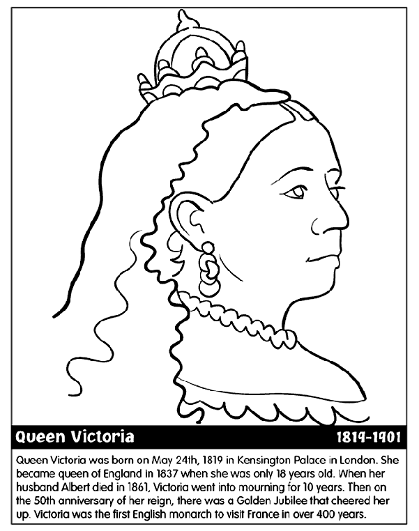 Queen Victoria Coloring Page | Crayola.com