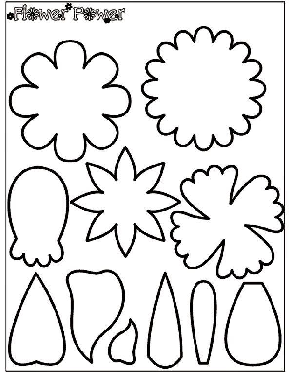Flower Power 1 Coloring Page