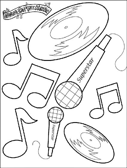 Bring on the Music Coloring Page crayolacom