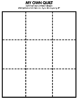 My Own Quilt coloring page