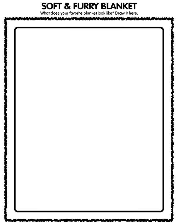 Picnic Blanket Coloring Page Soft and Furry Blanket Coloring Page crayolacom