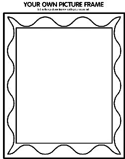 Your Own Picture Frame coloring page