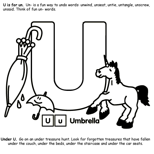 Alphabet U Coloring Page  crayola.com