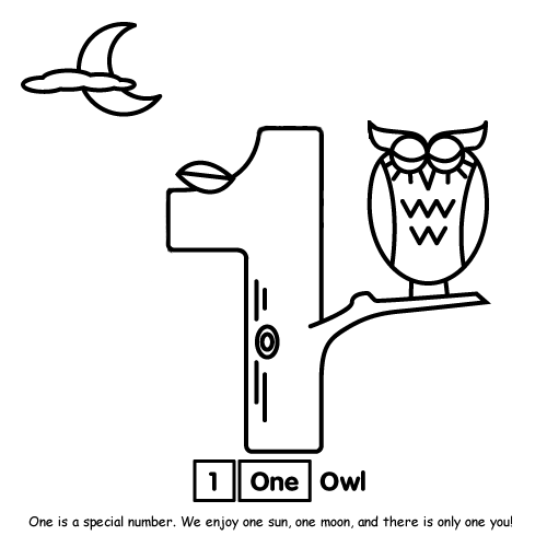 I Coloring Pages Number 1 Coloring Page crayolacom