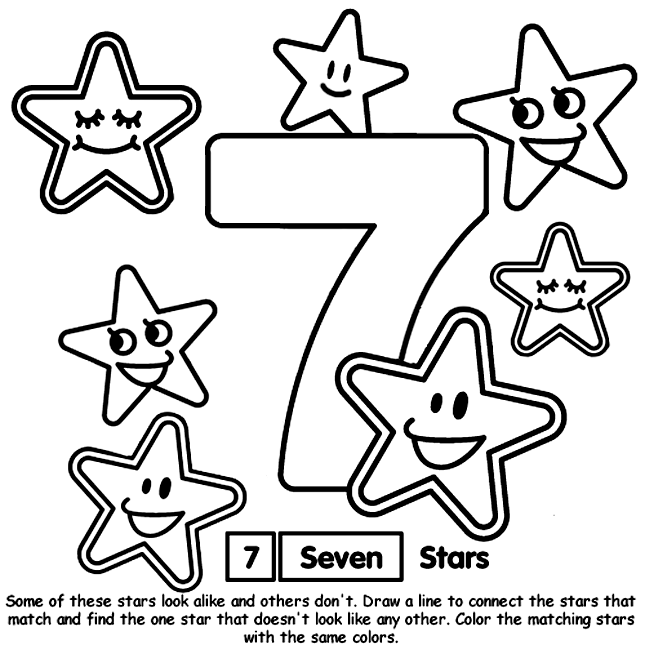 number 7 coloring page  crayola