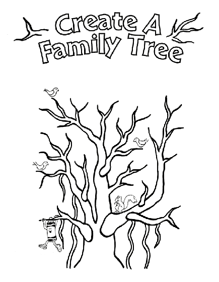 Family Tree Coloring Page Crayola Com