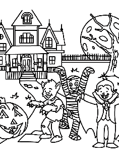disney jr halloween coloring pages