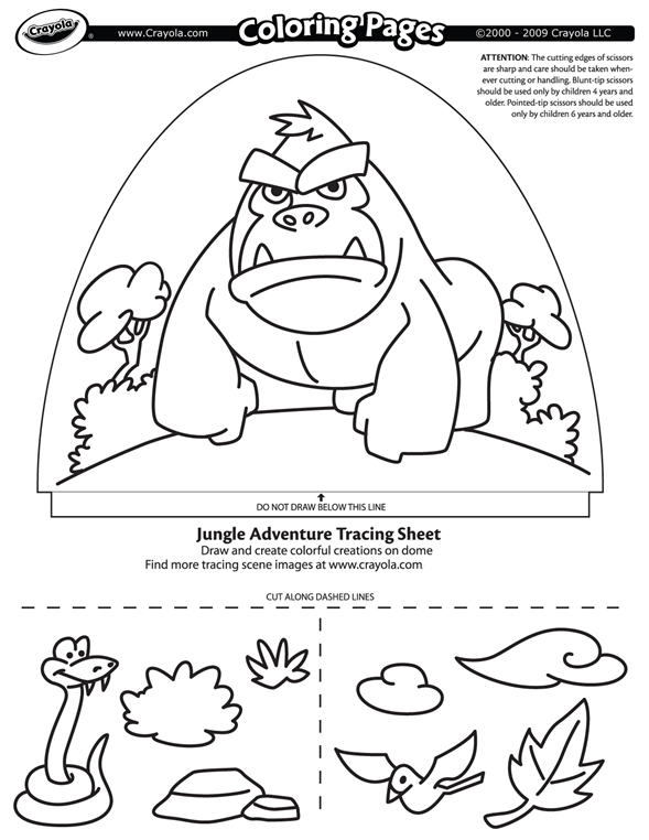 Download Dome Light Designer - Jungle Adventure Coloring Page | crayola.com