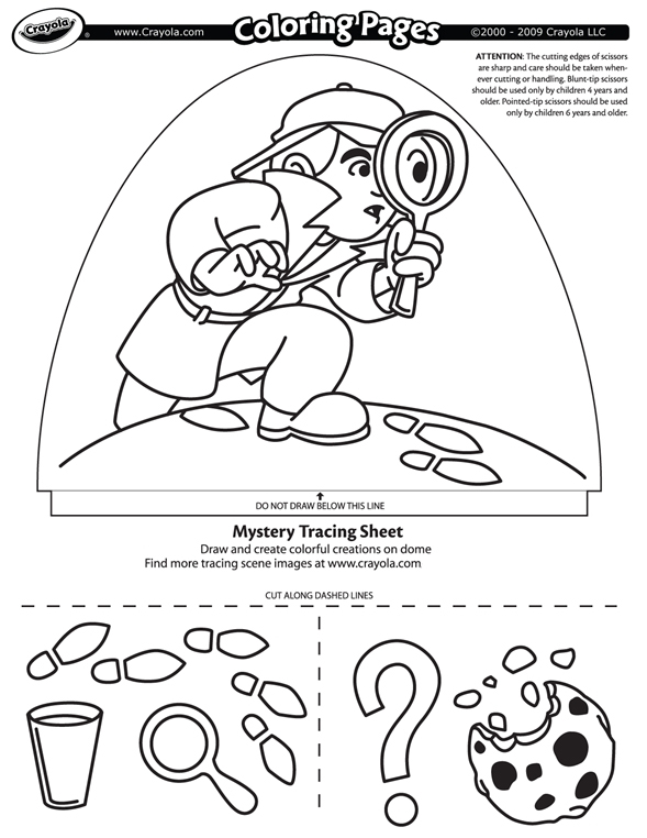 Download Dome Light Designer - Mystery Search Coloring Page | crayola.com