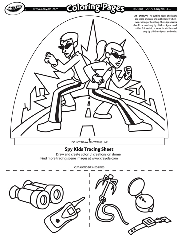 Download Dome Light Designer - Spy Kids Coloring Page | crayola.com