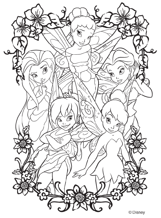 Coloring Fairy Princess Disney Fairies Coloring Page crayolacom