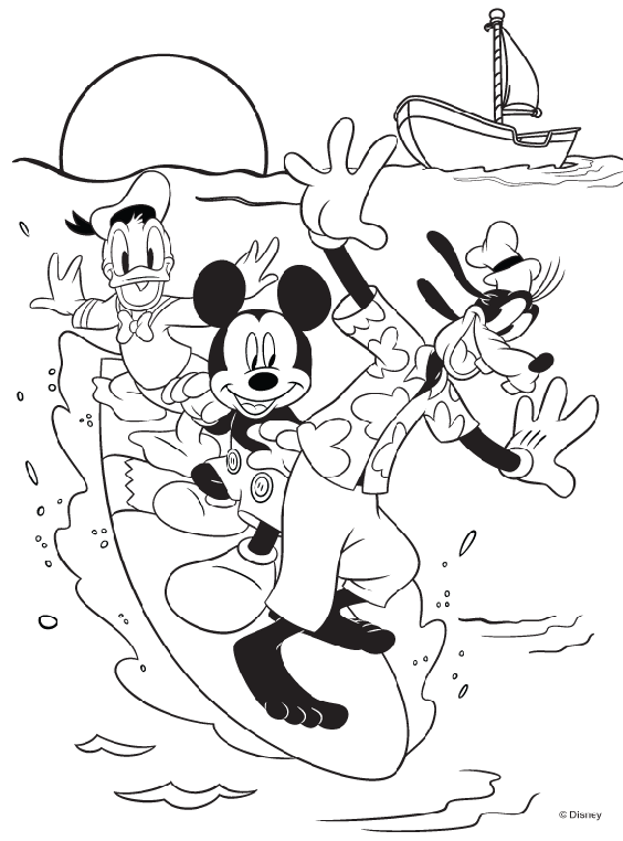 Disney Mickey Mouse and Friends Coloring Page | crayola.com