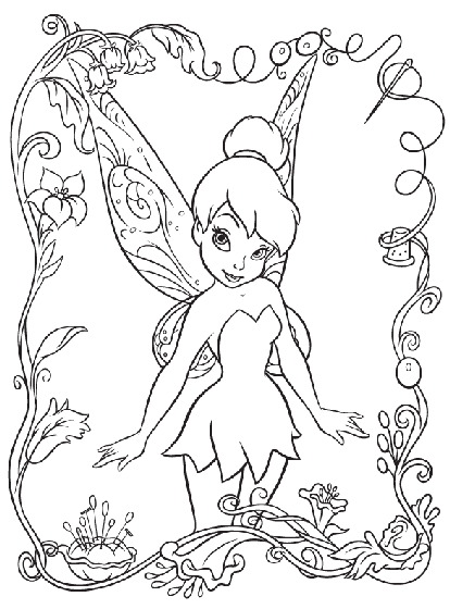 disney fairies tinkerbell coloring page  crayola