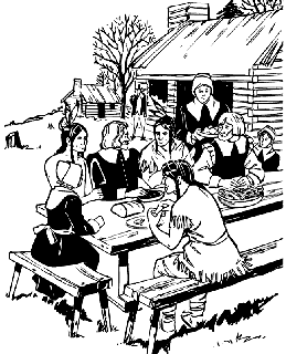 Thanksgiving Feast coloring page