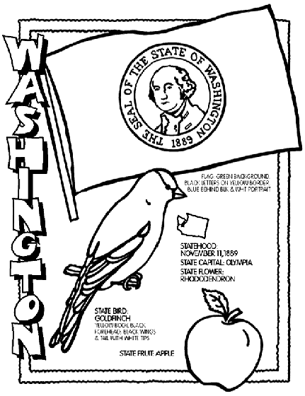 Washington Coloring Page crayolacom