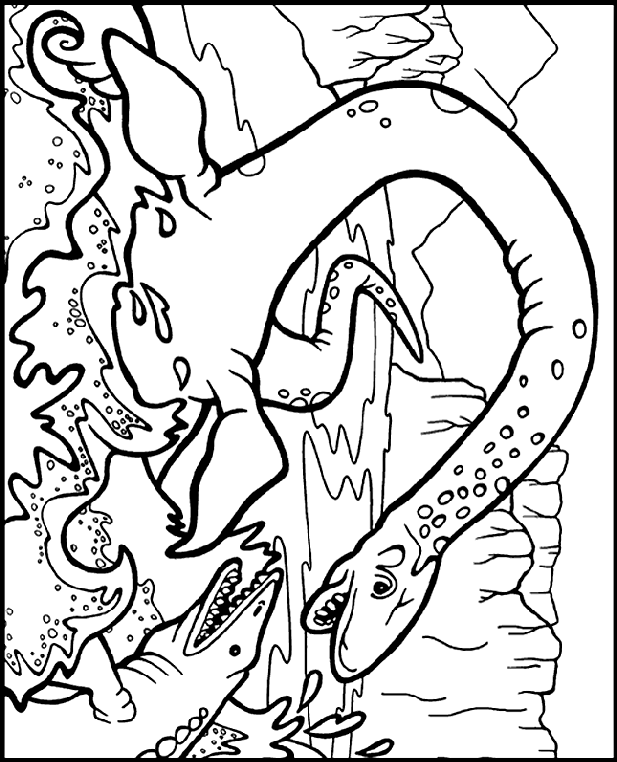 plesiosaurus coloring page