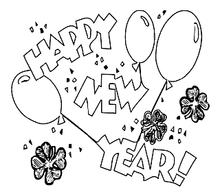 New Year S Day Free Coloring Pages Crayola Com
