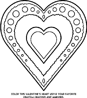 Coloring Pages - Make and Takes  Valentines day coloring page