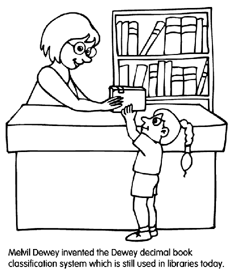 Librarian Coloring Page Crayola Com
