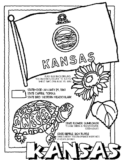 Kansas Coloring Page | crayola.com