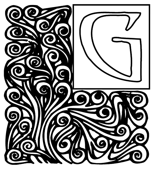 Alphabet Garden G Coloring Page | crayola.com