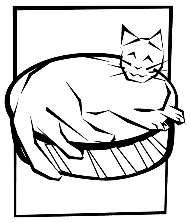 cute cat coloring page  crayola