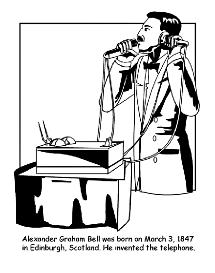 Download Alexander Graham Bell Coloring Page | crayola.com