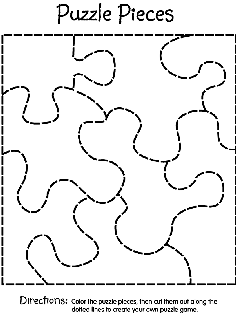 Puzzle Pieces coloring page