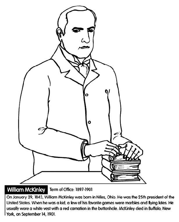 U.s. President William Mckinley Coloring Page | Crayola.com