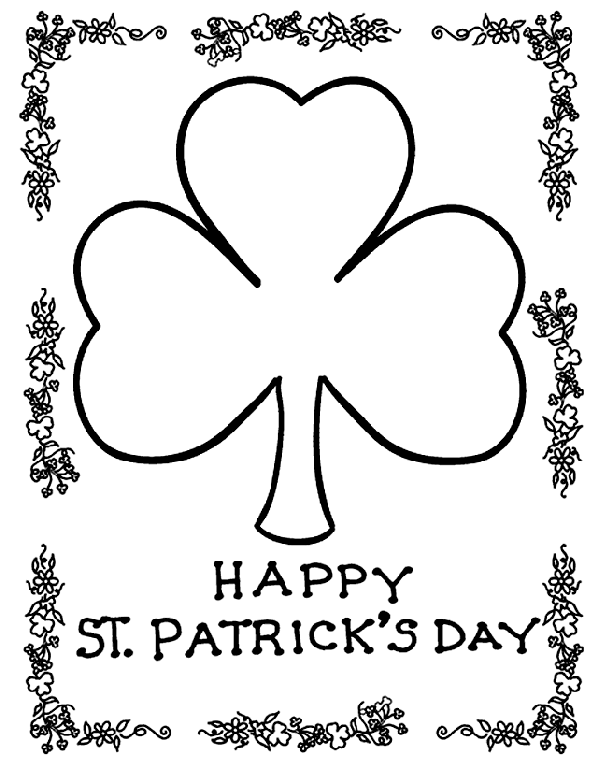 Shamrock Coloring  Page  crayola com