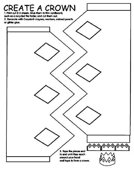 Create - a - Crown coloring page