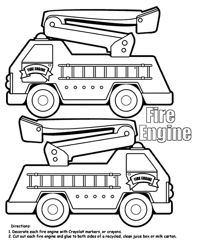 fire truck coloring book  kyttenjanae