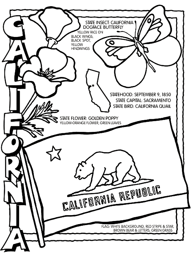 California Coloring Page  crayola.com