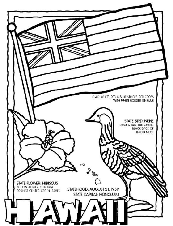 Hawaii Coloring Pages For Preschoolers Download and print hawaii