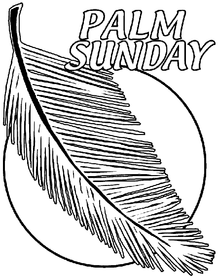 palm sunday coloring page  crayola