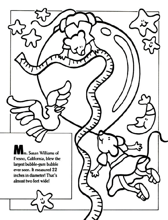 Bubble Gum Bubble Coloring Page Crayola Com