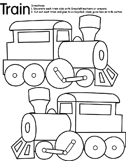 Train Coloring Page Crayola Com