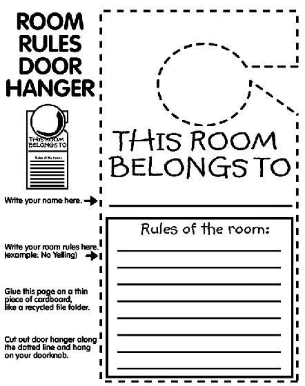 Download Room Rules Coloring Page | crayola.com