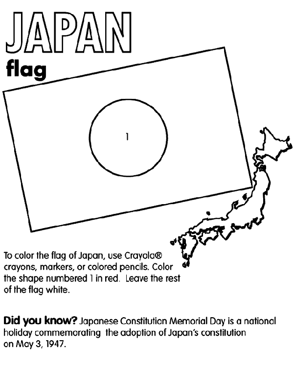 Map Of Japan Coloring Page Japan Coloring Page crayolacom