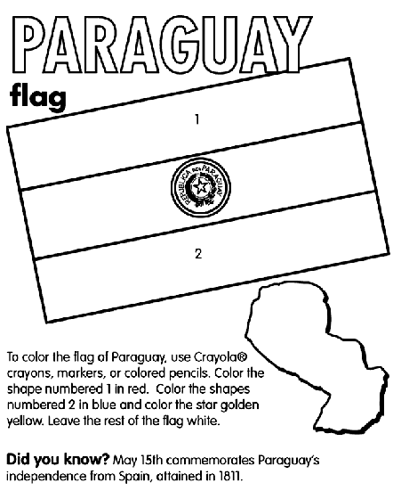 Download Paraguay Coloring Page | crayola.com
