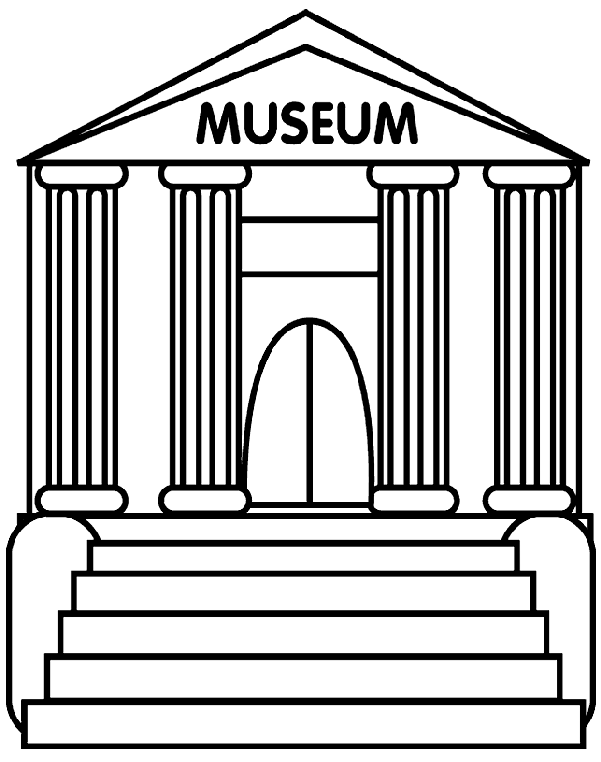 Museum Coloring Page