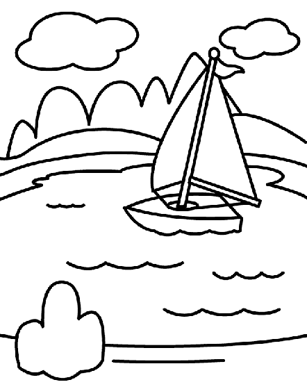 Lake Coloring Page Crayola Com