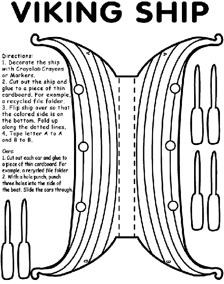 viking ship coloring page  crayola