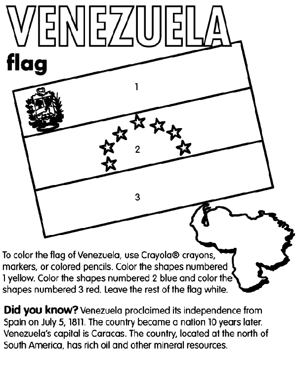 Venezuela Coloring Page